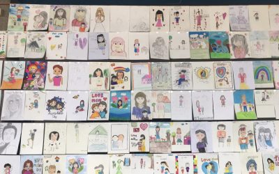 ผลงานการวาดภาพของนักศึกษา ฯ เนื่องในโอกาสวันแม่แห่งชาติ