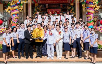 เข้าร่วมพิธีเปิดวิหารพระพุทธไตรรัตนสว่างศรัทธาพุทธสถาน